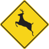 Deer Crossing Sign Clip Art